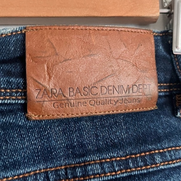 Zara Z1975 Whiskered Skinny High Rise Jeans - Picture 6 of 10